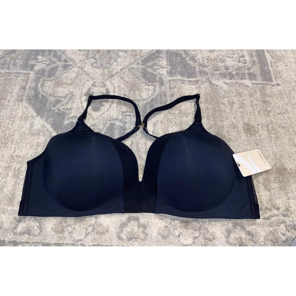 NEW LIVELY Black WIRELESS RN 149969 Lightly padded Sz 38DD Multi Way
